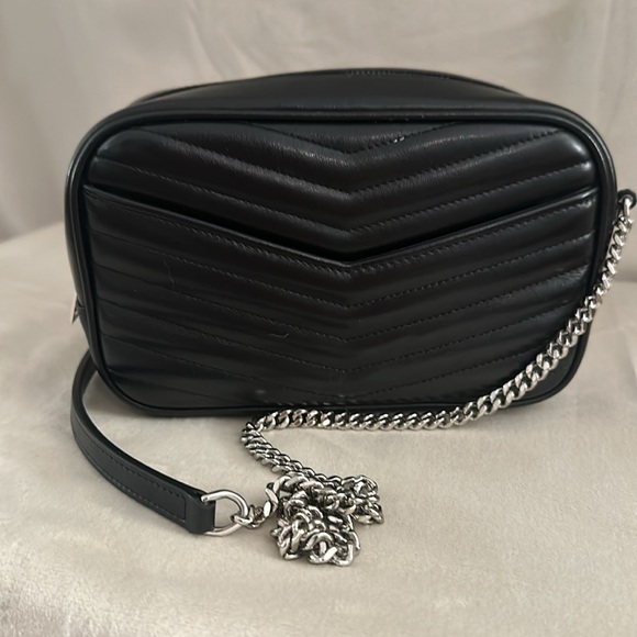Saint Laurent Mini Lou Bag Quilted Leather. Original box, duster and contents. - Picture 8 of 8